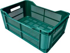 Ящик пластиковий 600х400х250 мм зелений