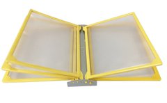 Настінна перекидна система А-4 на 5 жовтих рамок / Куточок споживача