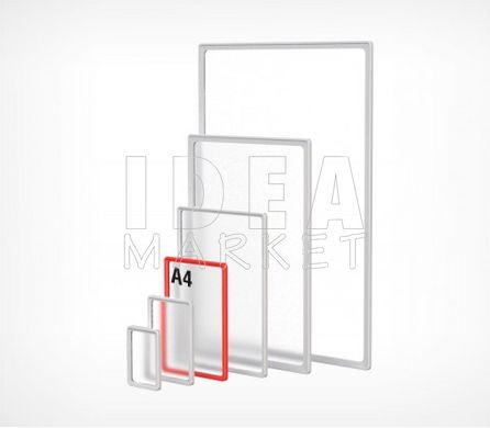 Рамка PF-А4 прозрачная уа, Прозрачный