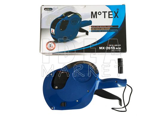 Етикет-пістолет дворядовий MoTEX МХ-2616, Синій