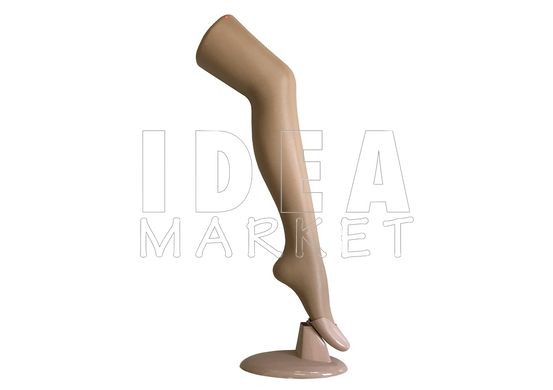 Нога під колготки тілесна (з пластиковою підставкою), Бежевий
